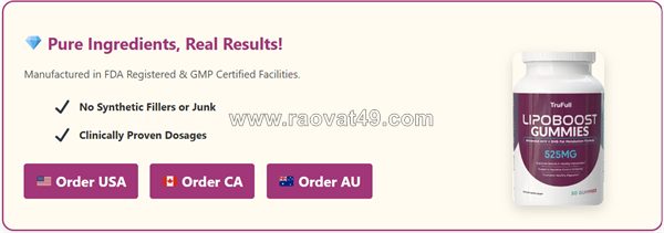 Trufull lipoboost gummies review canada – energy & cravings