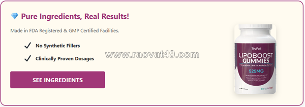 Trufull lipoboost gummies review uk – energy & cravings
