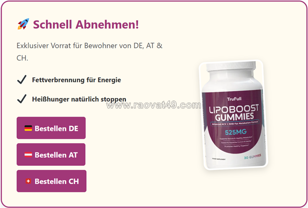 Trufull lipoboost gummies schweiz review – natürliche