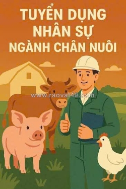 Tuyển 2 công nhân chăn nuôi vịt bao ăn ở làm tại bình thuận