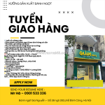 Tuyển nam nhân viên giao hàng định công