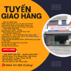 Tuyển nhân viên giao hàng long biên