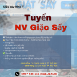 Tuyển nhân viên tiệm giặt sấy tp. thủ đức