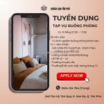 Tuyển tạp vụ buồng phòng quận tân phú
