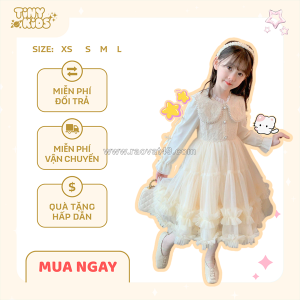 Váy xòe công chúa baby dễ thương cho bé gái – mẹ nào cũng nên biết