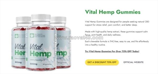 Vital hemp "official website": ingredients, benefits & real results