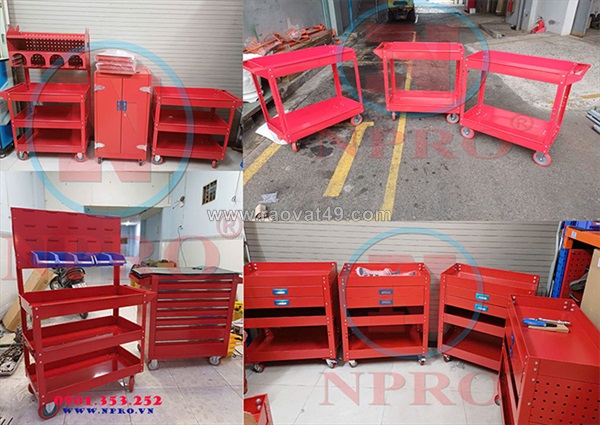 Xe đẩy dụng cụ (tool trolleys & carts) thiết bị lưu trữ di động