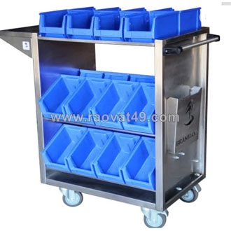 Xe để khay nhưa, tủ đựng khay linh kiện