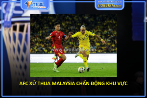 Afc xử thua malaysia gây chấn động khu vực