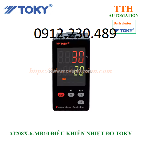 Ai208x-6-mb10 điều khiển nhiệt độ toky 48w×96h×73l(mm)