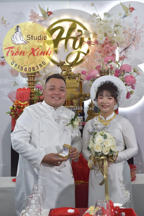 Áo dài cưới bigsize nhẹ nhàng mà vẫn nổi bật