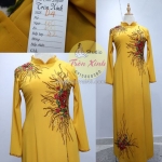 Áo dài sui gia plussize nhã nhặn thanh lịch ngày cưới