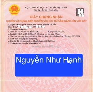 Bán đất đường nguyễn như hạnh - cách đường 20m