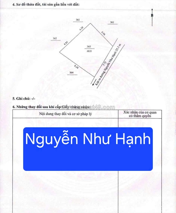 Bán đất đường nguyễn như hạnh - cách đường 20m