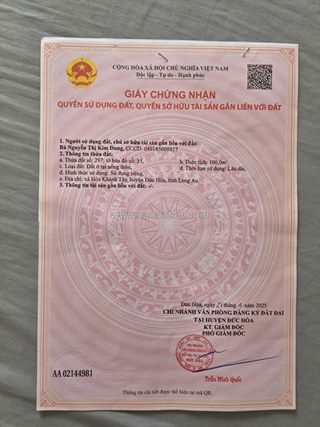 Bán đất xã hòa khánh tây, huyện đức hòa,tỉnh  long an