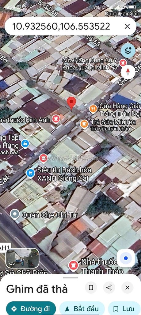 Bán lô đất đẹp, 95m2 full thổ cư - mặt tiền kinh doanh chợ tại tân phú trung,