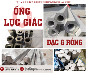 Bán lục giác inox & thép – đặc và ống rỗng – nhận cắt theo yêu cầu