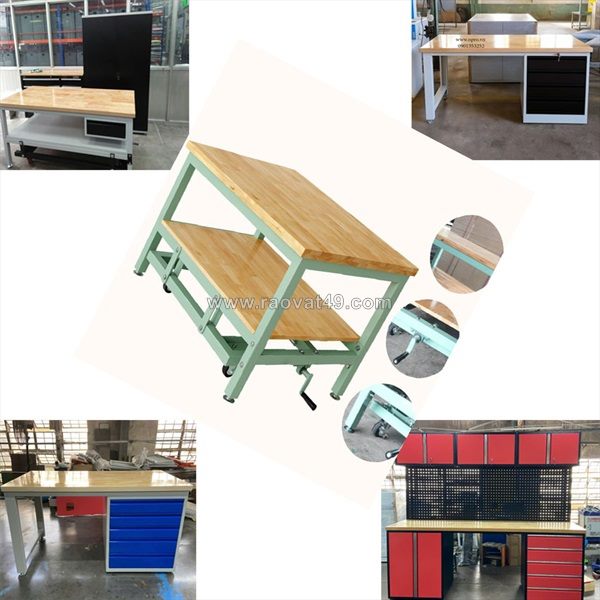 Bàn nguội nâng hạ kt: w00xd900xh800mm