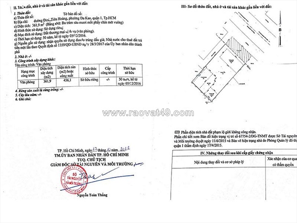 Bán nhà 2 mặt tiền đường đinh tiên hoàng, quận 1, 15x30m đất, 2 tầng, đang cho thuê