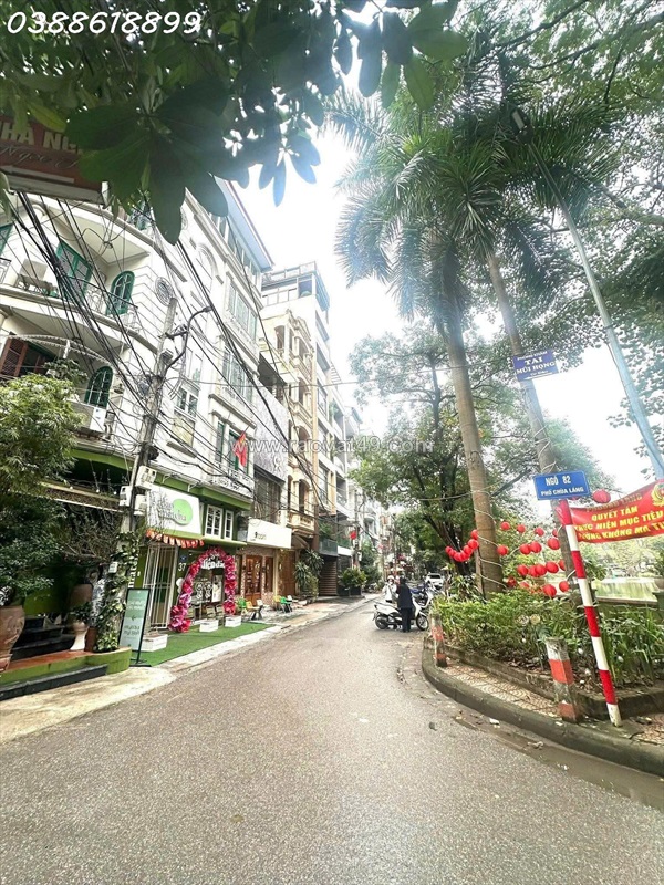 Bán nhà phân lô chùa láng, đống đa - 52m2 x 5 tầng - mt 4.7m - ô tô tránh - sát