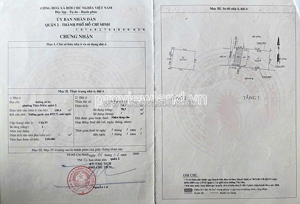 Bán nhà phố đẹp tại thảo điền, khu dân cư yên tĩnh, 98m2, ngang hơn 7m, nhà 5pn