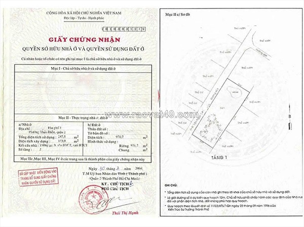 Bán siêu biệt thự trần ngọc diện, thảo điền, 970m2 thổ cư, 2 tầng, hồ bơi + sân vườn