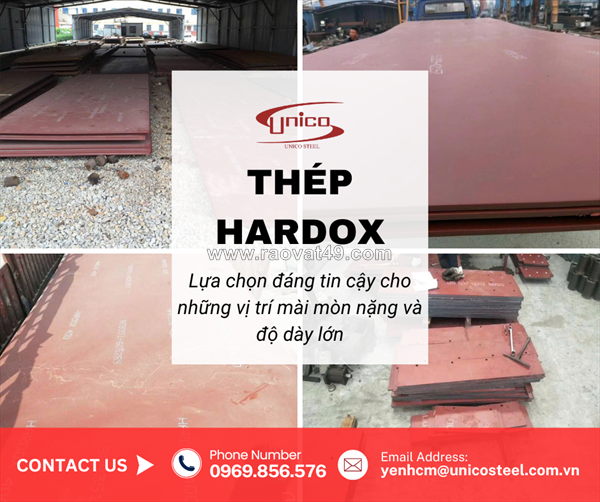 Bán tấm thép chống mài mòn hardox – độ dày lớn, hàng sẵn