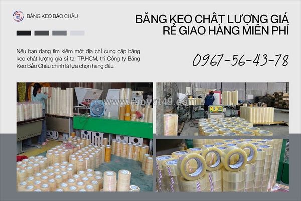 Băng keo chất lượng giá rẻ giao hàng miễn phí