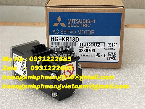 Bảo hành 12 tháng - động cơ servo mitsubishi hg-kr13d