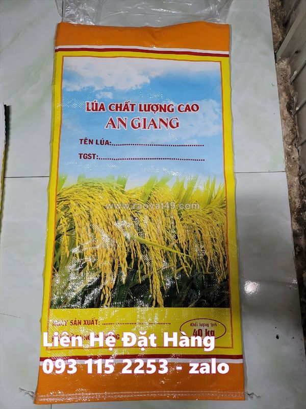 Bao lúa giống 40kg – lúa cấy làm sạch 40kg – lúa cấp xác nhận 40kg