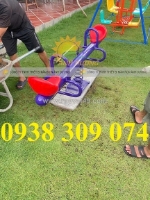 Bập bênh lò xo ngoài trời trẻ em, bập bênh đòn ngoài trời