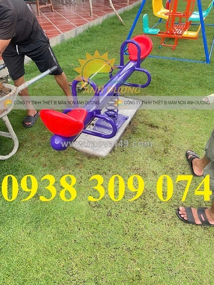Bập bênh lò xo ngoài trời trẻ em, bập bênh đòn ngoài trời