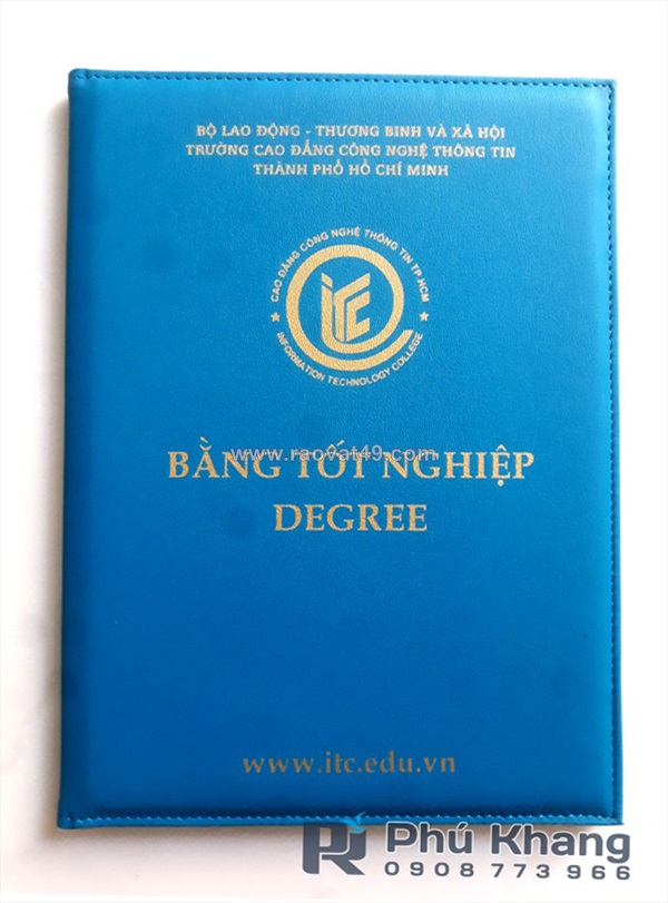 Bìa đựng bằng tốt nghiệp giá rẻ, bìa da kẹp bằng tốt nghiệp