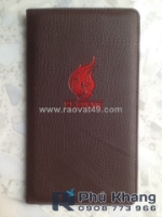 Bìa kẹp tính tiền bằng da