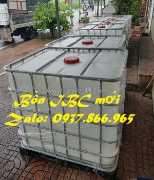 Bồn ibc tại hà nội, bồn nhựa cũ, tank 1000l cũ và mới