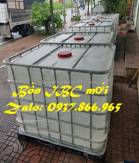 Bồn ibc tại hà nội, bồn nhựa cũ, tank 1000l cũ và mới