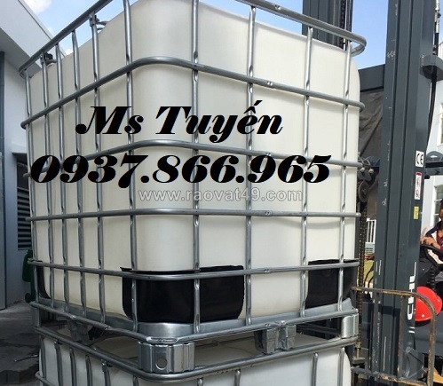 Bồn ibc tại hà nội, bồn nhựa cũ, tank 1000l cũ và mới