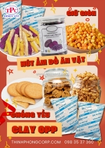 Cách bảo quản đồ ăn vặt luôn giòn với gói hút ẩm clay