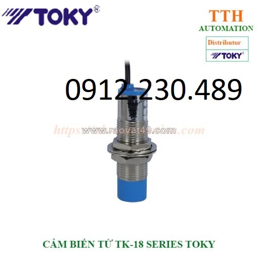 Cảm biến từ tk-pc8c toky đầu ra pnp 3 dây, thường kín(nc)