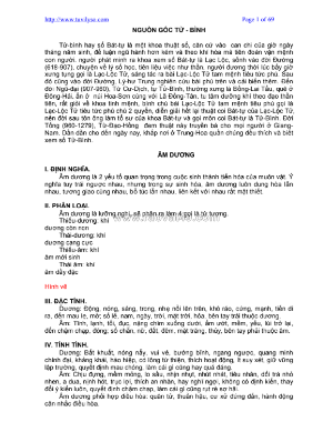 Cánh cửa đơn giản hóa mệnh lý cho người mới học