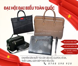 Cặp da đại hội sản xuất trực tiếp tại xưởng