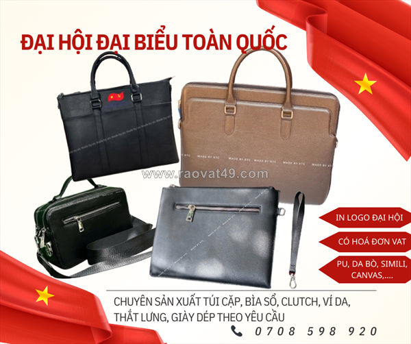Cặp da đại hội sản xuất trực tiếp tại xưởng
