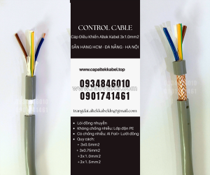 Cáp điện, cáp điều khiển 3x1.0mm đà nẵng, huế, quảng ngãi, quảng trị