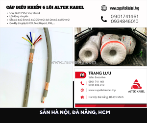 Cáp điều khiển 6 lõi altek kabel có sẵn đà nẵng, nghệ an, hà tĩnh, huế