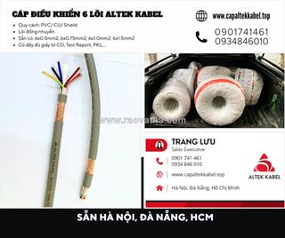 Cáp điều khiển 6 lõi altek kabel có sẵn đà nẵng, nghệ an, hà tĩnh, huế