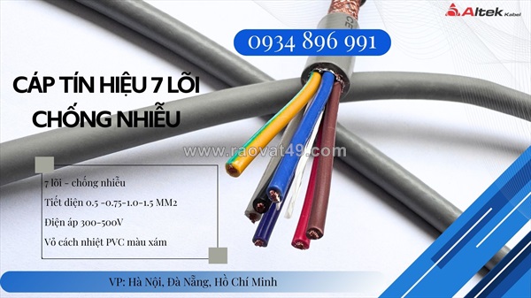 Cáp điều khiển 7 lõi altek kabel chính hãng – cung cấp hà nội, bắc ninh, hưng yên, hải dương