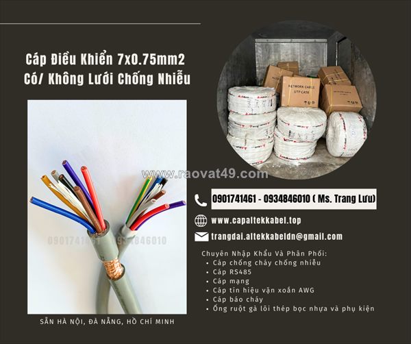 Cáp điều khiển 7 lõi altek kabel có sẵn đà nẵng, quảng ngãi, kontum, gia lai