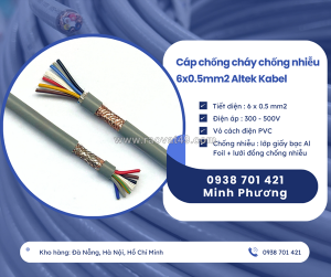 Cáp điều khiển chống nhiễu 6 lõi 0.5mm2 altek kabel sẵn kho, hỗ trợ giao toàn quốc