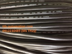 Cáp điều khiển chống nhiễu sangjin 6×0.75 nhiệt độ làm việc cực đại 70ºc
