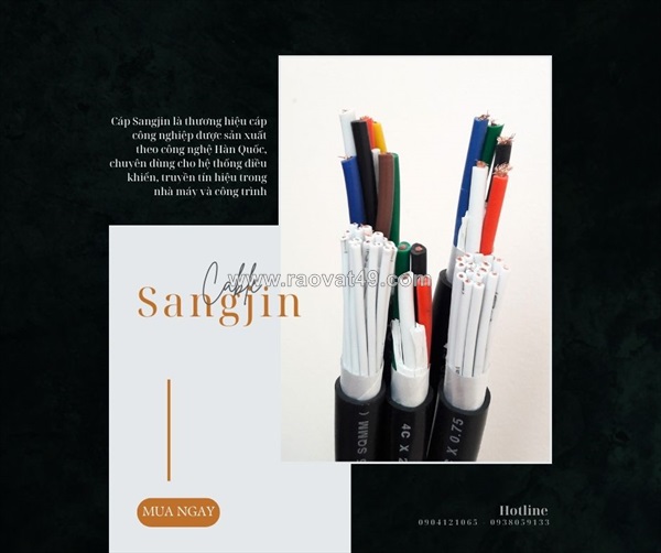 Cáp điều khiển sangjin chính hãng – giá tốt cho công trình, nhà máy